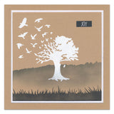 Butterfly & Bird Tree A5 Square & A6 Stamp Duo