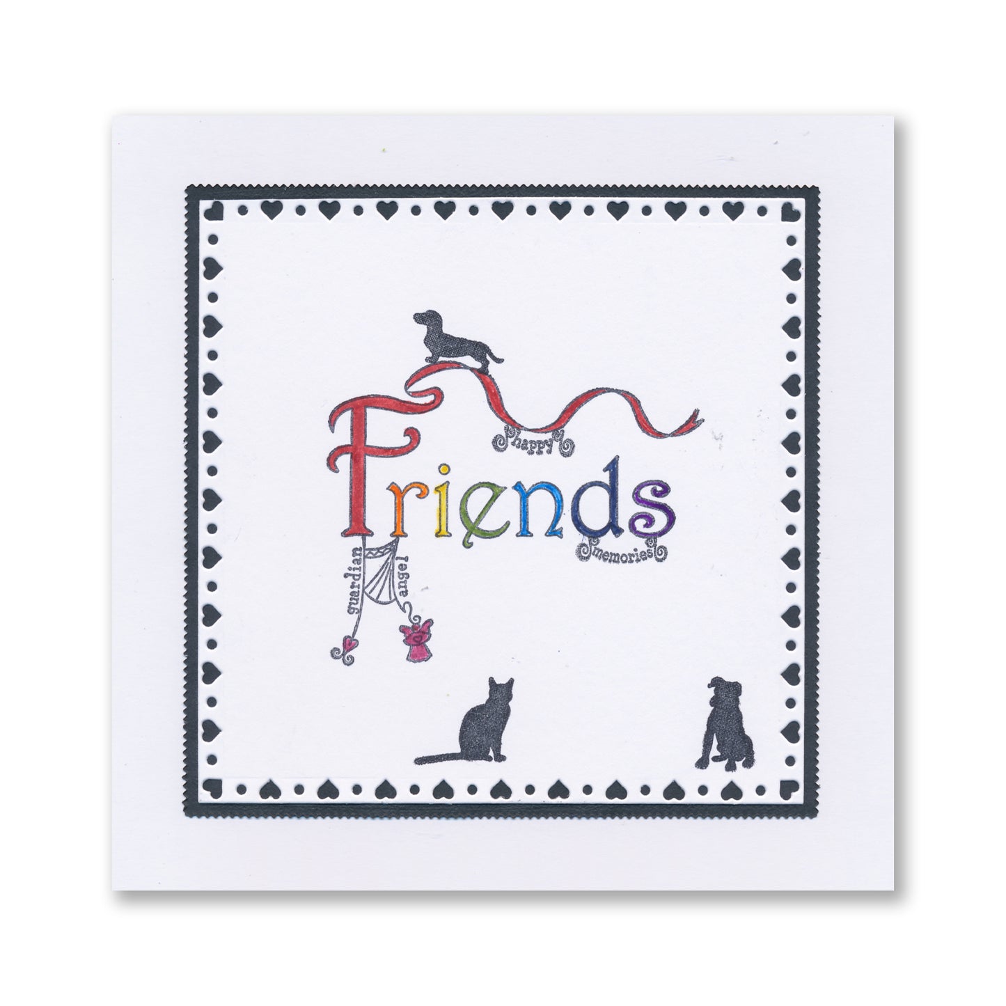 Linda's Bijou Friends Dangles A6 Stamp Set