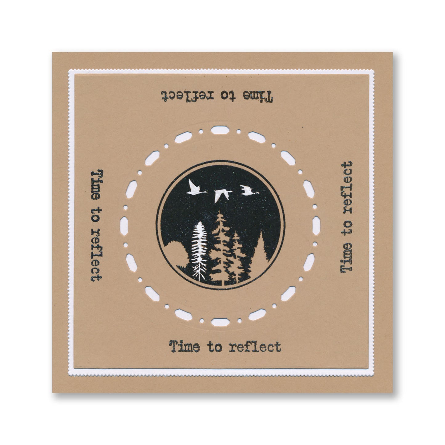 Just Woodland & Birds Silhouette Framers A5 Stamp Set