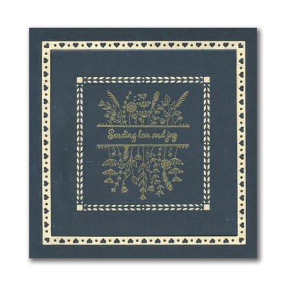Jazz's Floral Panels & Petite Sentiments A5 Square & A7 Stamp Collection