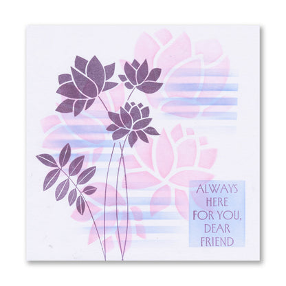 Tall Art Deco Sentiments A5 Stamp Set