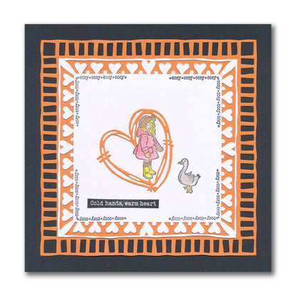 Linda's Bijou Children Through the Seasons - Autumn A5 & A7 Stamp Duo