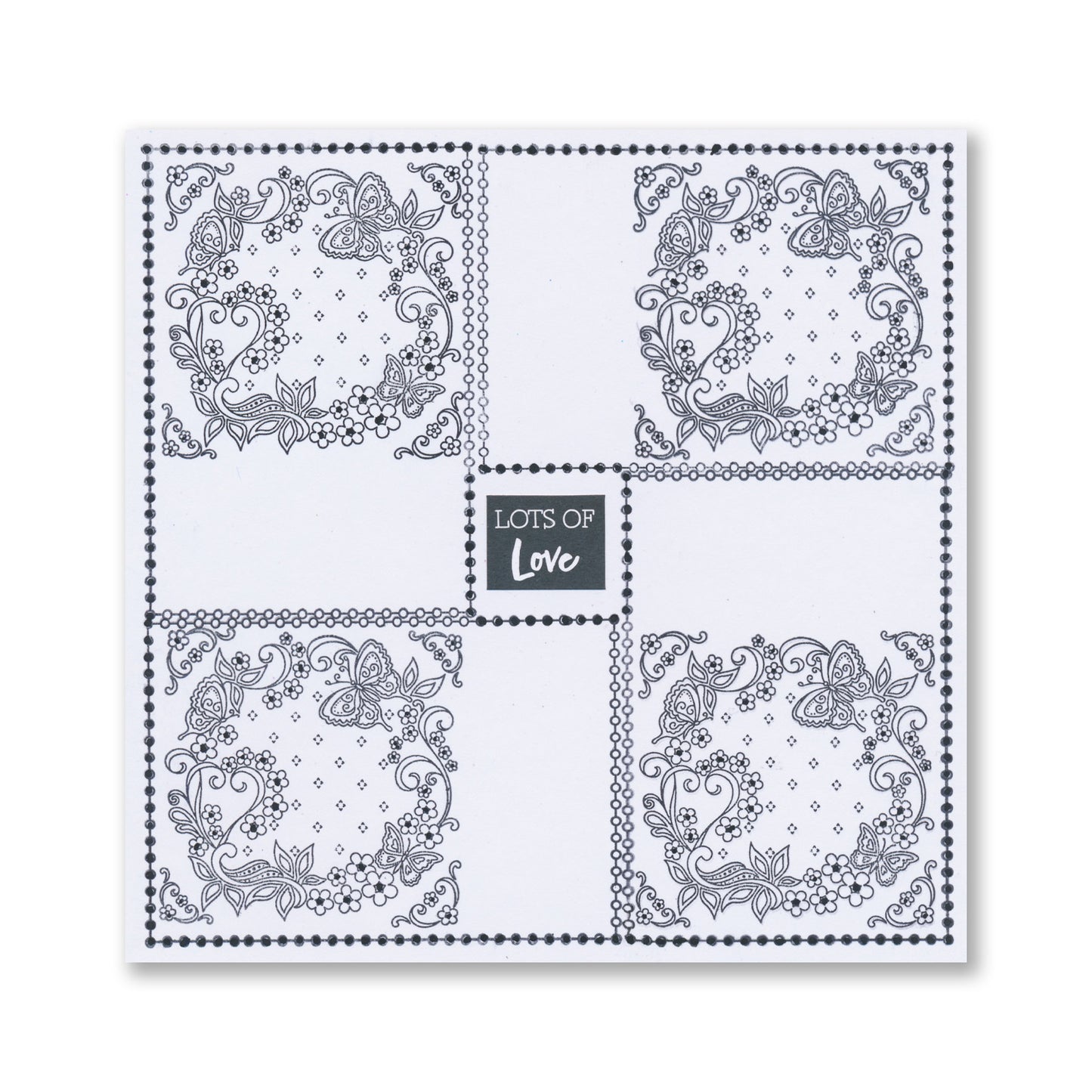 Richelieu French Lace Sampler A4 Stamp Set