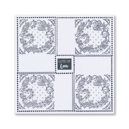 Richelieu French Lace Sampler A4 Stamp Set
