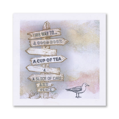 Feel Good Waymarker A5 Square Stamp & Mask Set