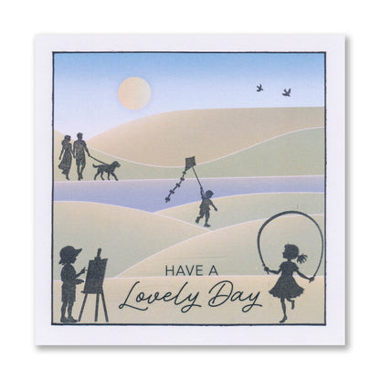 Wee Friends & Family Silhouettes - Life in Miniature A5 Stamp Set
