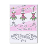 Linda's New Year Party - Christmas Compendium A6 Stamp Set