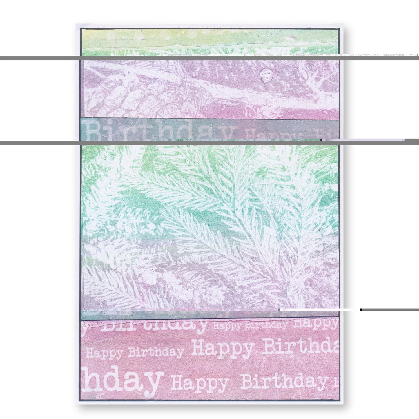 BOW-WOB 5" x 5" Collage Papers - Festive Leafy - Mini Set 1