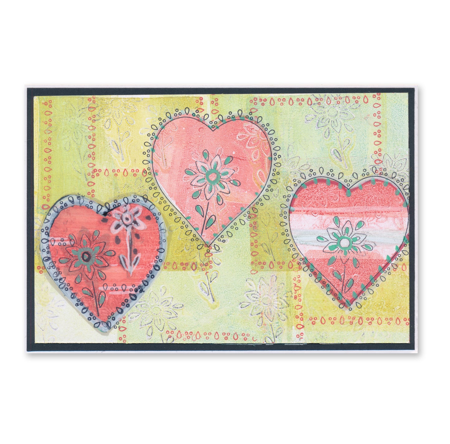 Barbara's Loving Heart A5 Stamp & Mask Set
