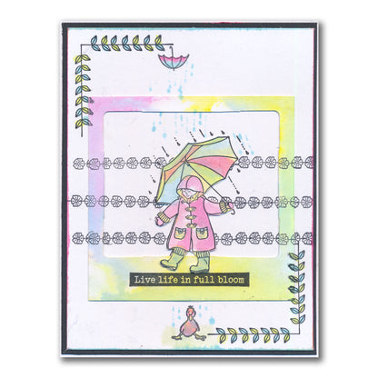 Linda's Bijou Children Through the Seasons - Spring A5 Stamp Set