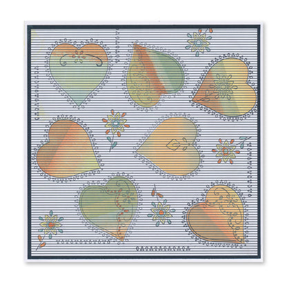 Barbara's Loving Heart A5 Stamp & Mask Set