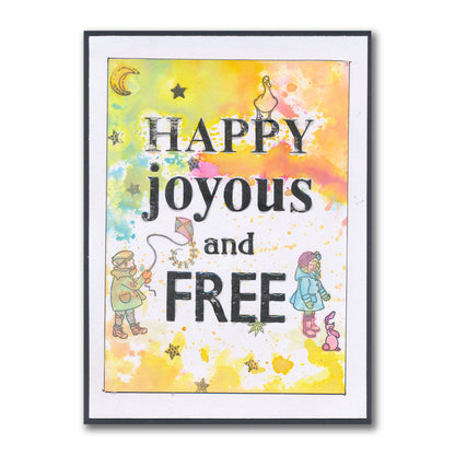 Linda's Bijou Children Through the Seasons - Autumn A5 & A7 Stamp Duo