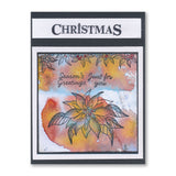 Linda's Elegant Poinsettia - Christmas Compendium A6 Stamp Set