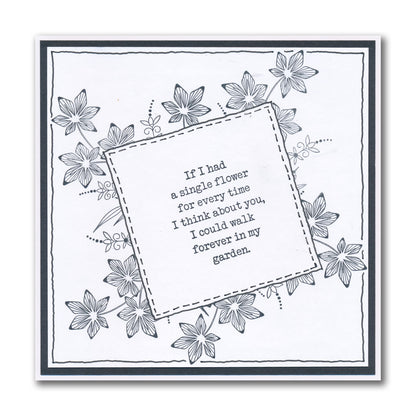 Barbara's Star Flower Spray A5 & A6 Stamp & Stencil Collection
