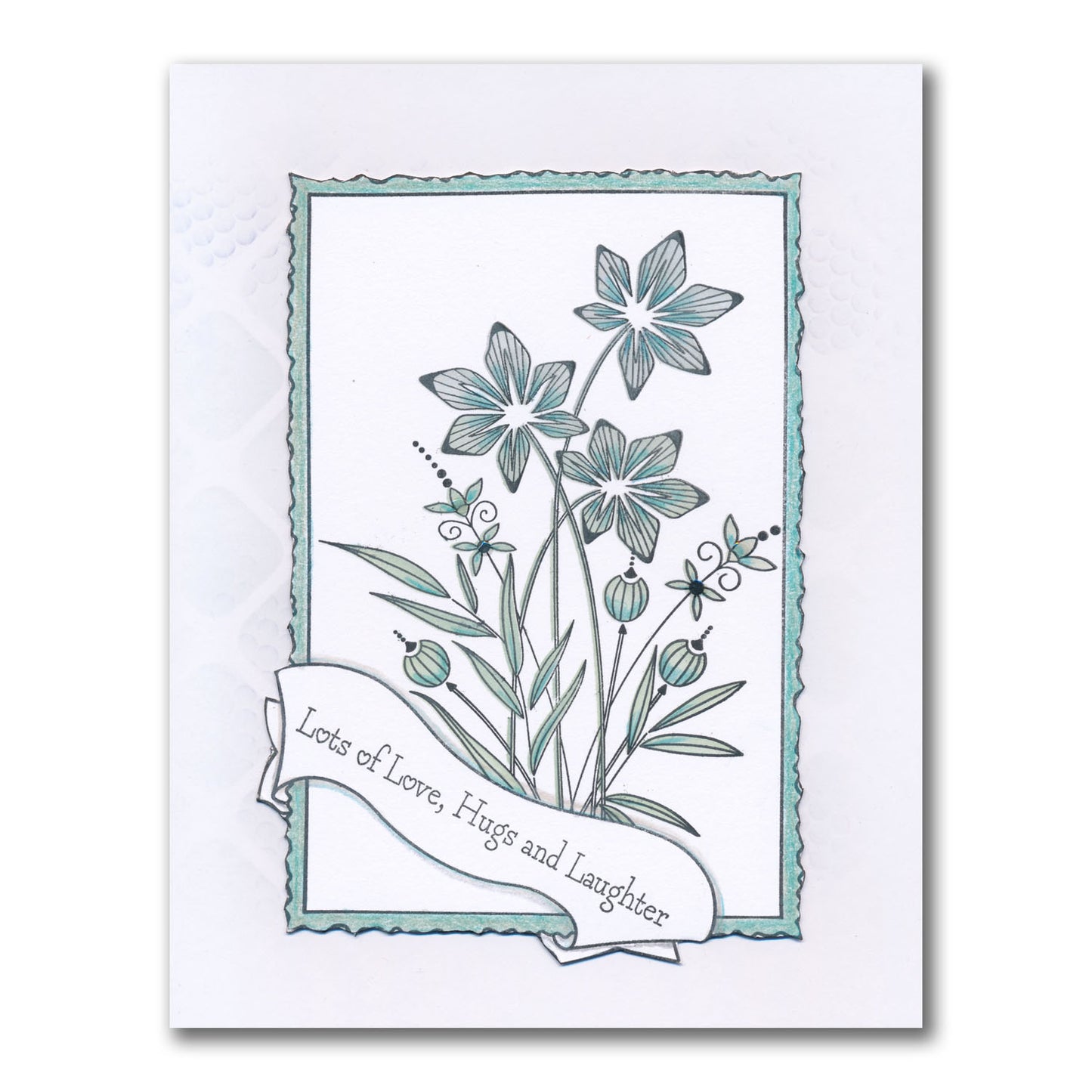 Barbara's Star Flower Spray A5 Stamp & Stencil Duo