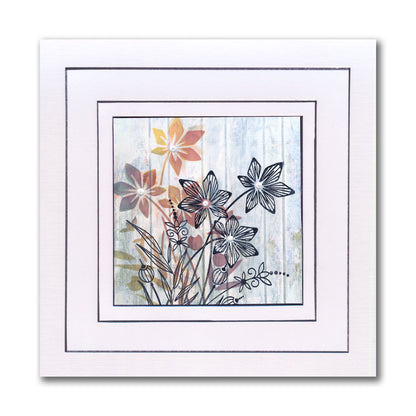 Barbara's Star Flower Spray A5 & A6 Stamp & Stencil Collection