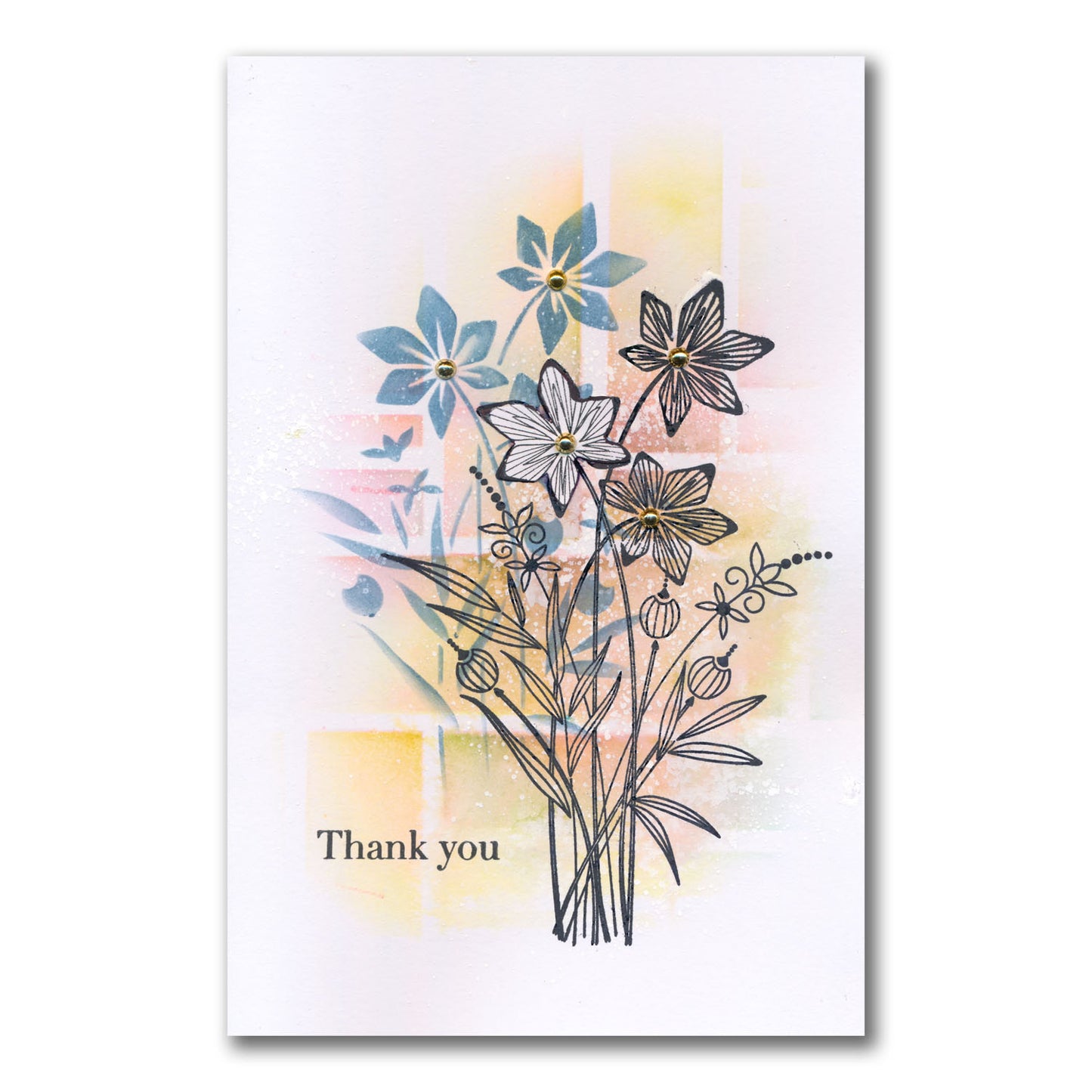 Barbara's Star Flower Spray A5 Stamp Set