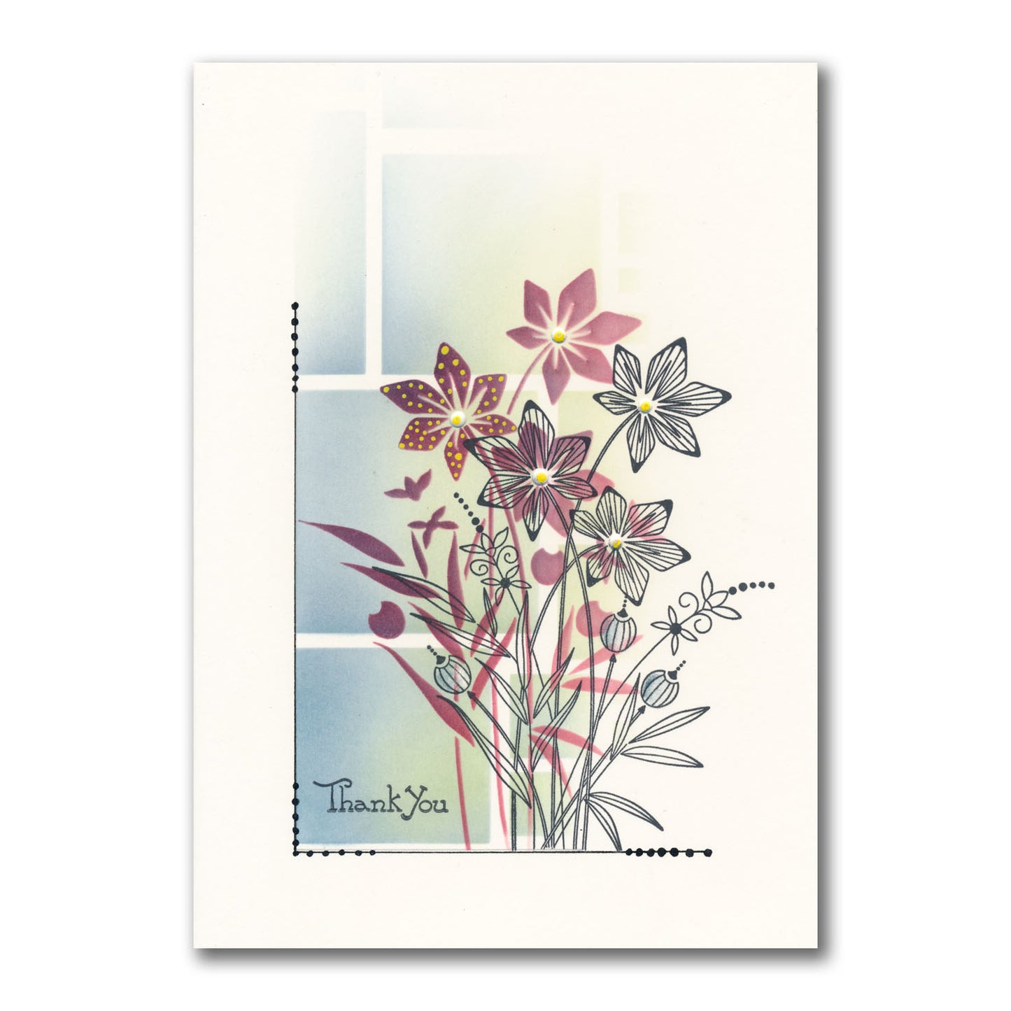 Barbara's Star Flower Spray A5 Stamp Set