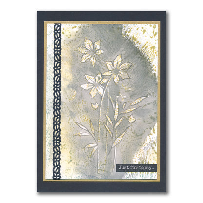 Barbara's Star Flower Spray A5 Stamp & Stencil Duo