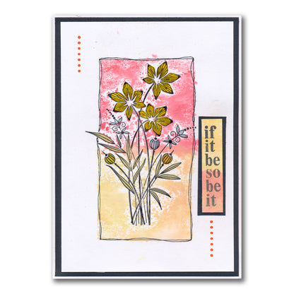 Barbara's Star Flower Spray A5 Stamp Set