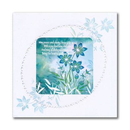 Barbara's Star Flower Spray A5 Stamp Set