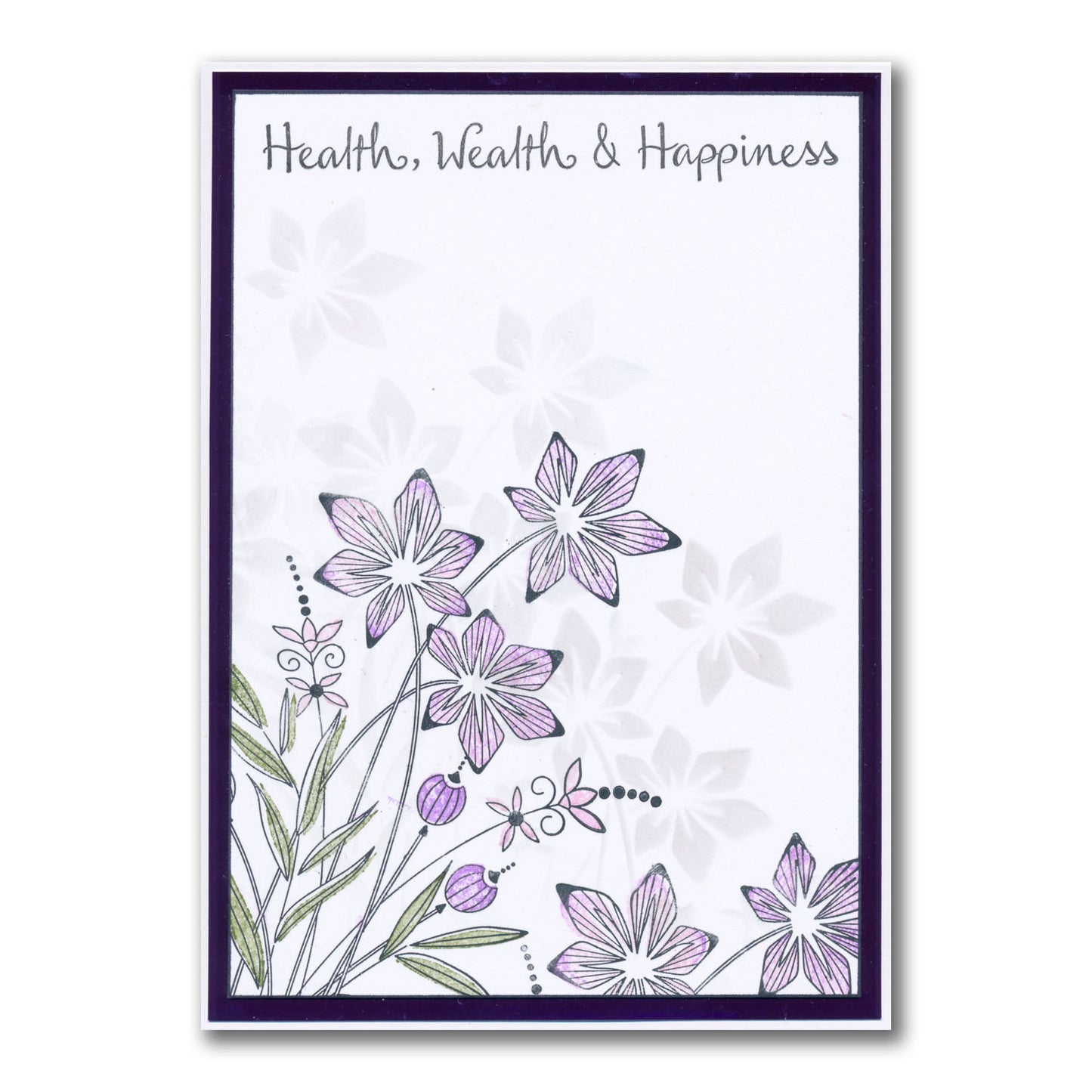 Barbara's Star Flower Spray A5 & A6 Stamp & Stencil Collection