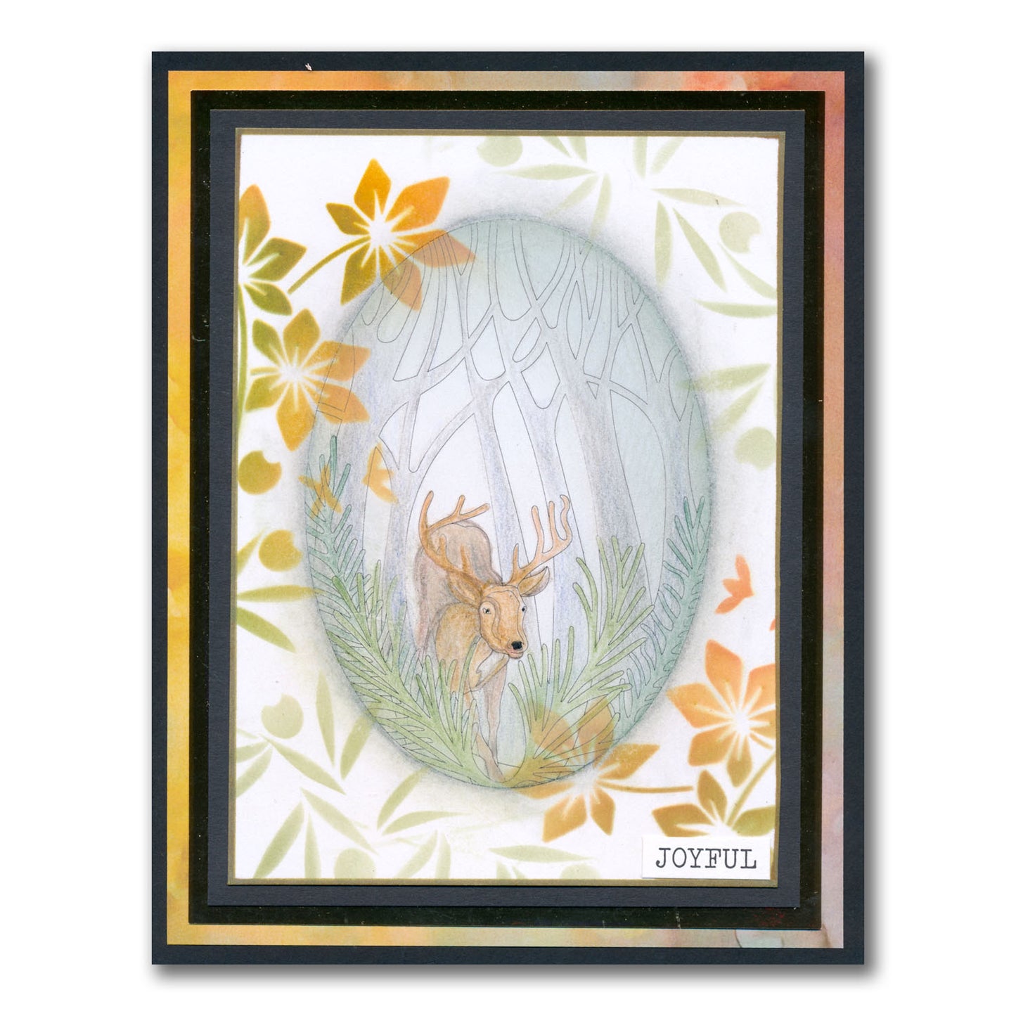 Bamboo - Two Way Overlay A5 Stamp Set