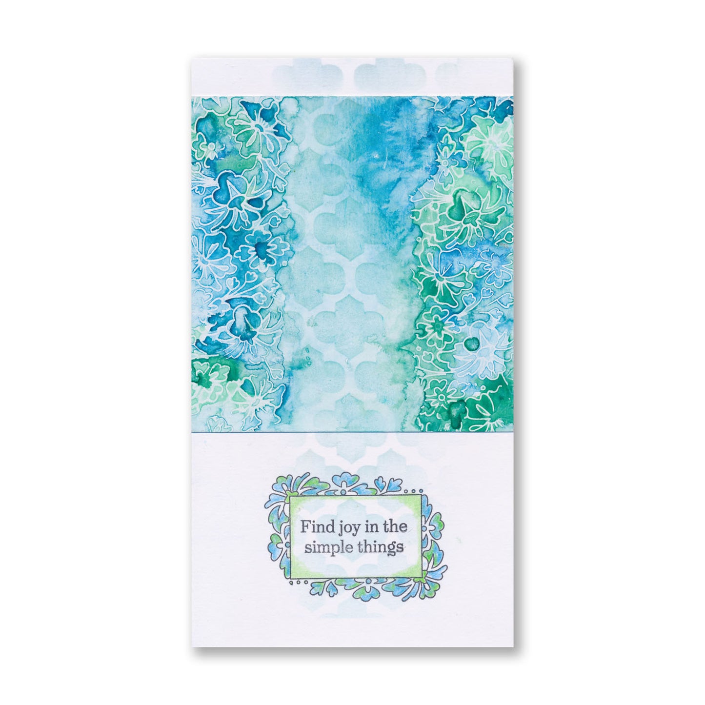Barbara's Joy - Floral Panel - Two Way Overlay A5 Square Stamp Set