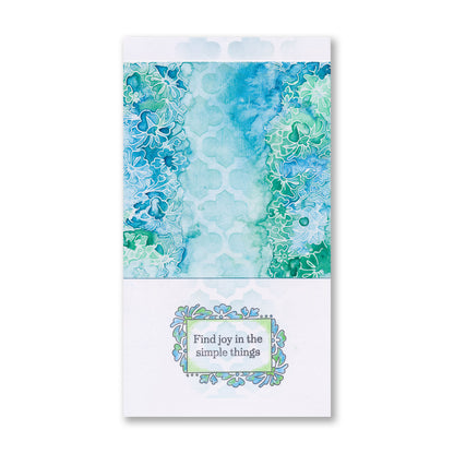 Barbara's Joy - Floral Panel - Two Way Overlay A5 Square Stamp Set