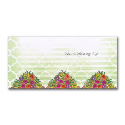 Jazz's Just Because - Floral Panels A5 Square Stamp Set