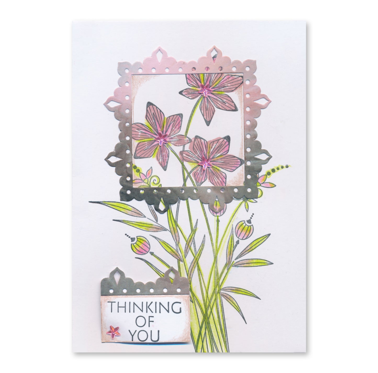 Mini Mandala Squares Set 4 Clarity Fresh Cut Die