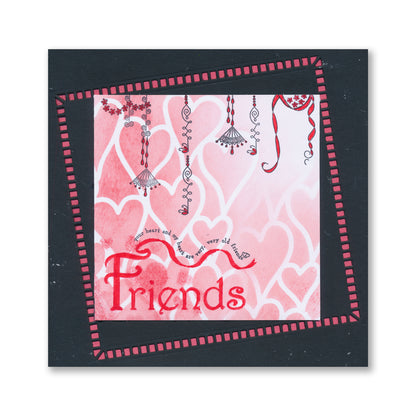 Linda's Bijou Friends Dangles A6 Stamp Set