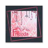 Linda's Bijou Friends Dangles A6 Stamp Set