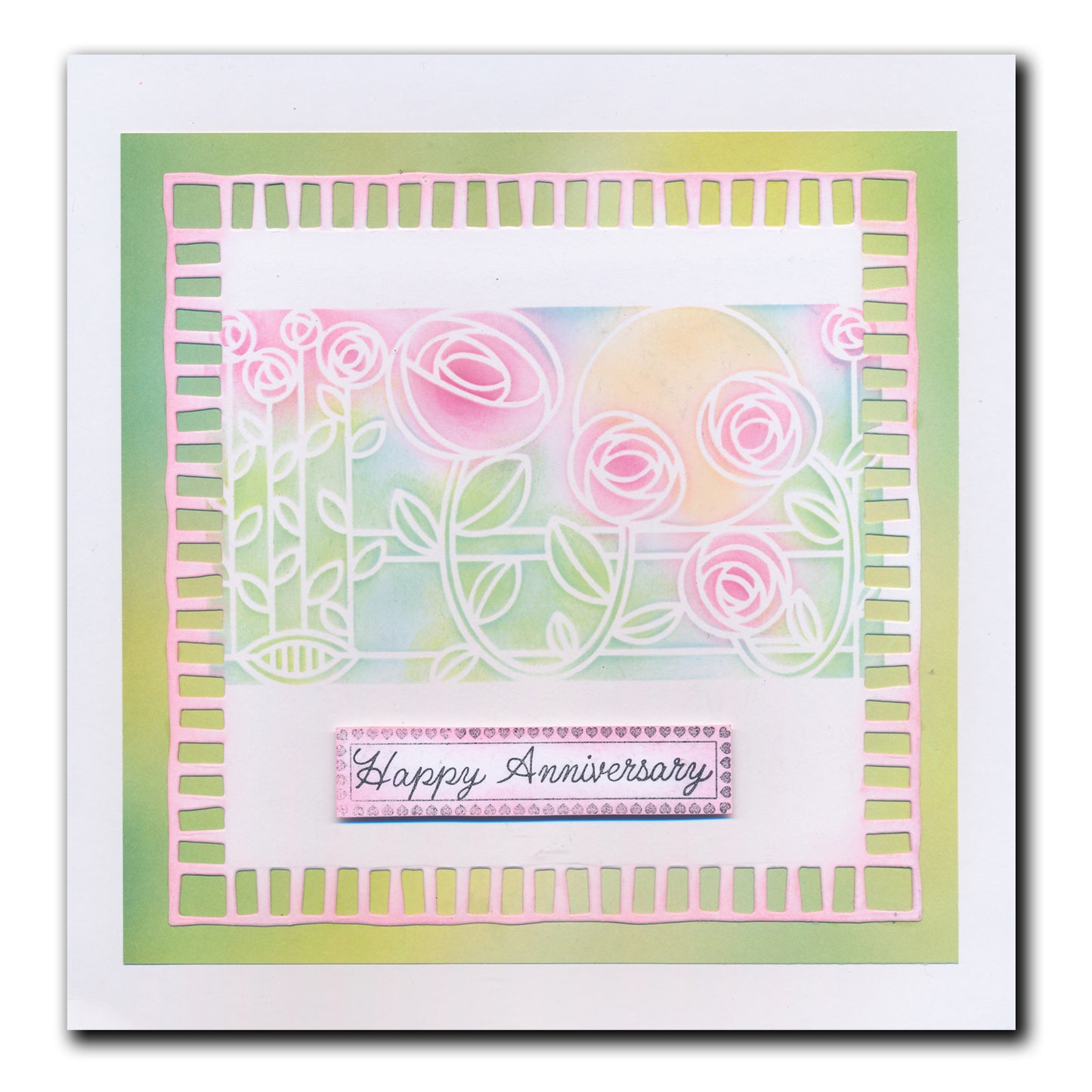 Art Nouveau Bed of Roses & Poppy Fields A5 Stencil Duo