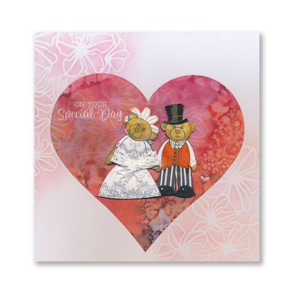 BIP the Bear Characters A5 Square Stamp & Mask Collection with FREE A4 Stencil worth £8.49