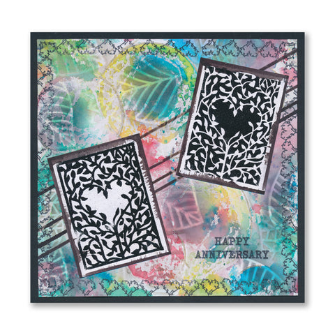 Ani's Folk Art - Set 1 - Two Way Overlay A5 Slim Stamp & Embedder Trio