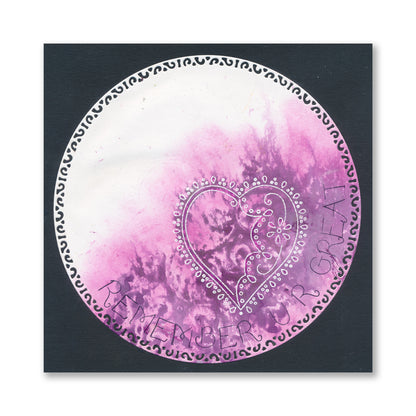 Barbara's Loving Heart A5 Stamp & Mask Set