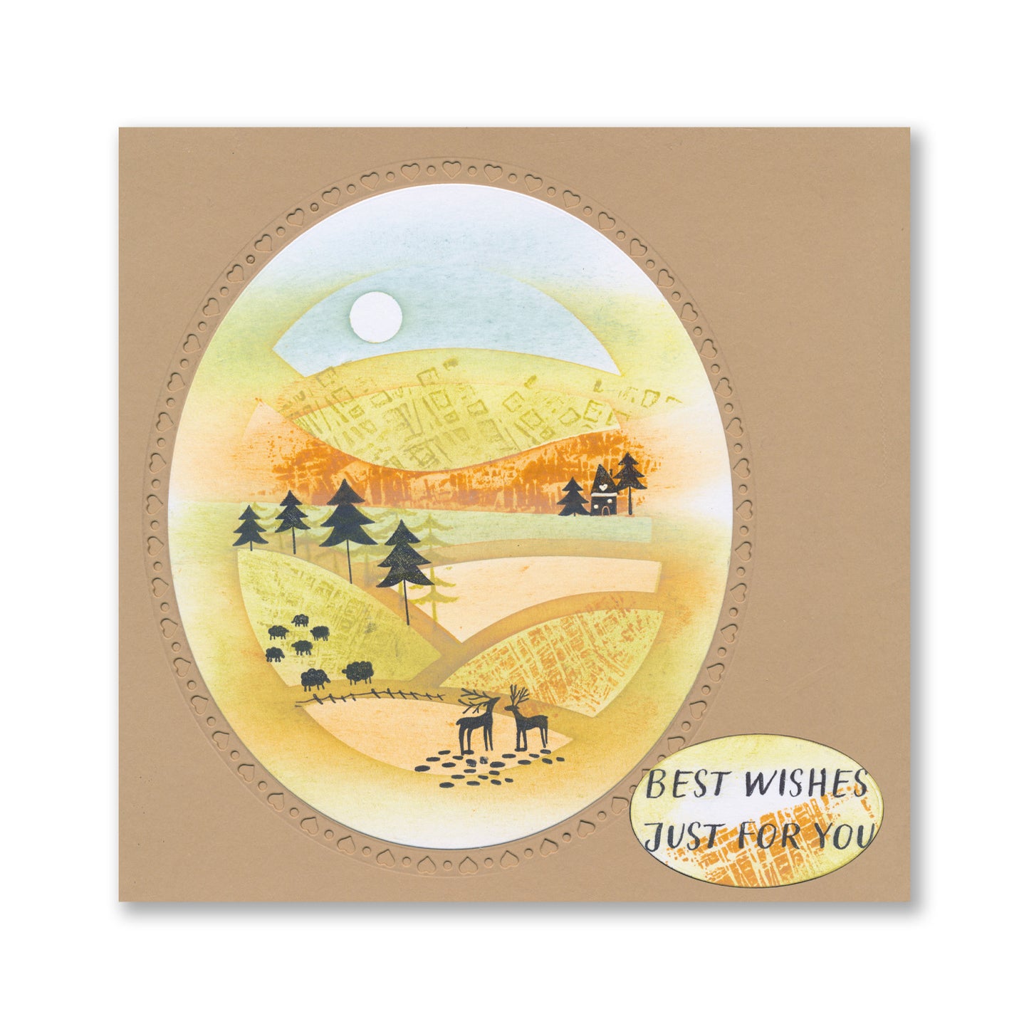 Folk Art Sentiments A6 Stamp Set