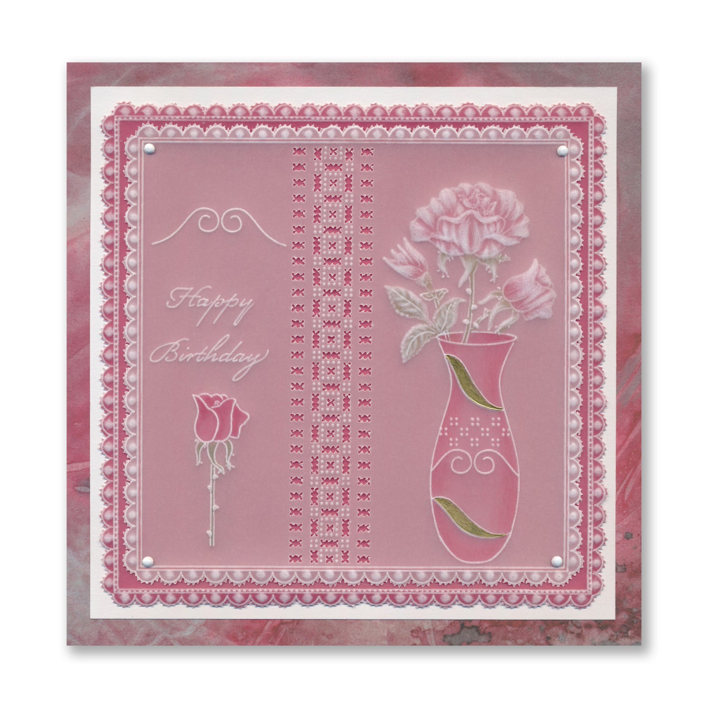 Linda's Rose A6 Groovi Plate