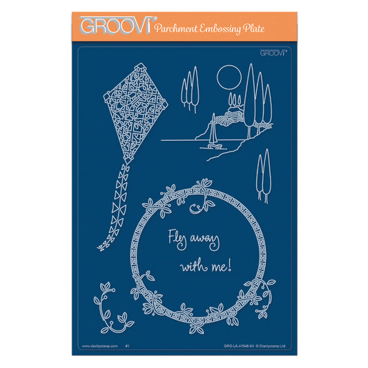 Barbara's SHAC Kite Doodle A5 Groovi Plate