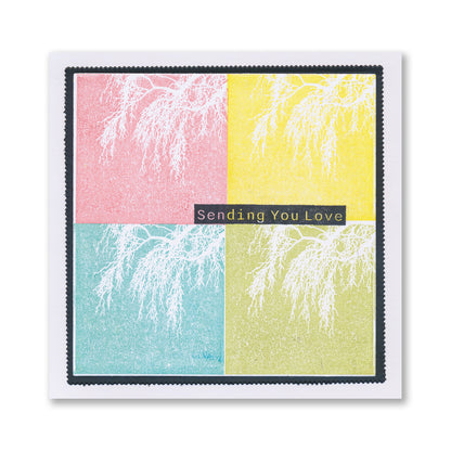Square Tree Aperture - Sending You Love A6 Stamp Set
