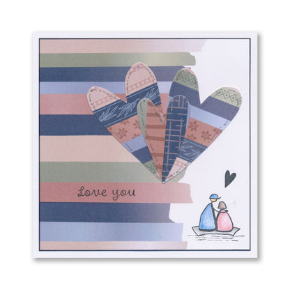 Fabric Strip Card Pack 8" x 8"