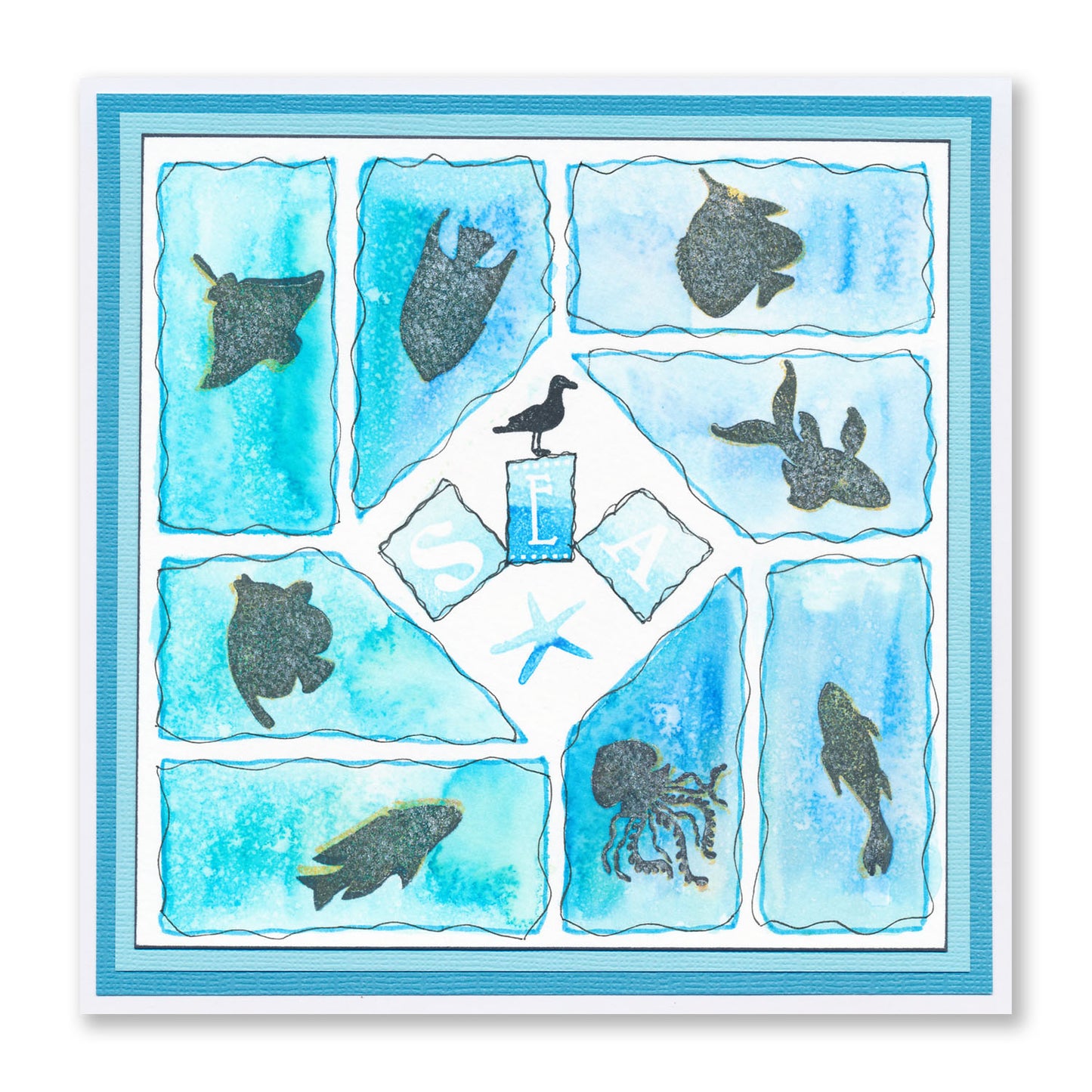 Wee Fish Silhouettes Stamp Set