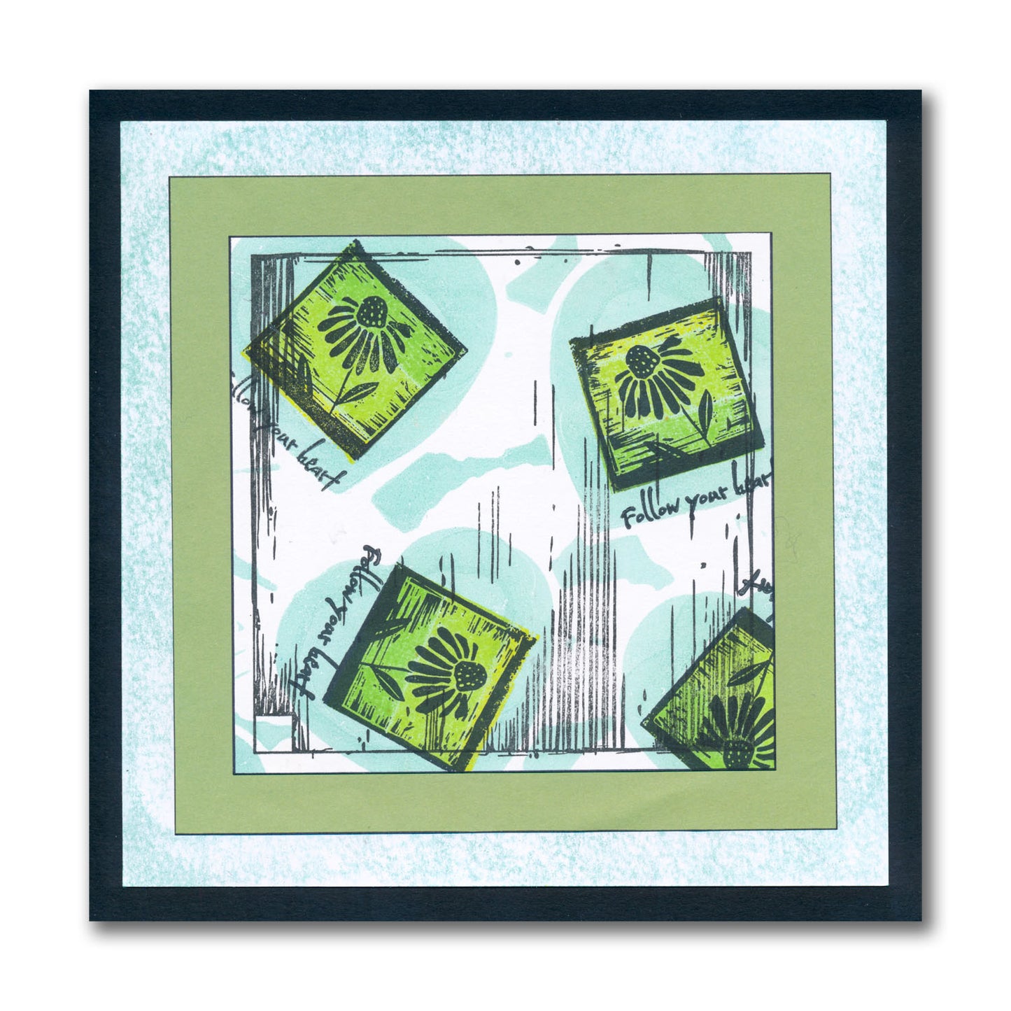 Linocut Mini Sampler A4 Stamp Set