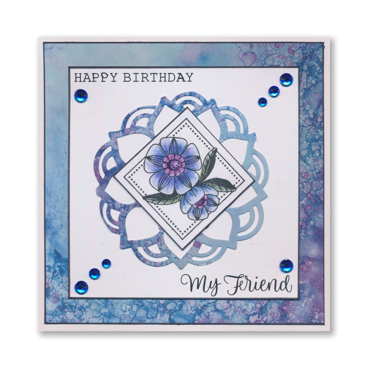 KISS by Clarity - Tina's Flowers Sampler A4 Stamp Set