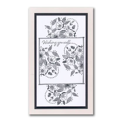 Jazz's Floral Panels & Petite Sentiments A5 Square & A7 Stamp Collection