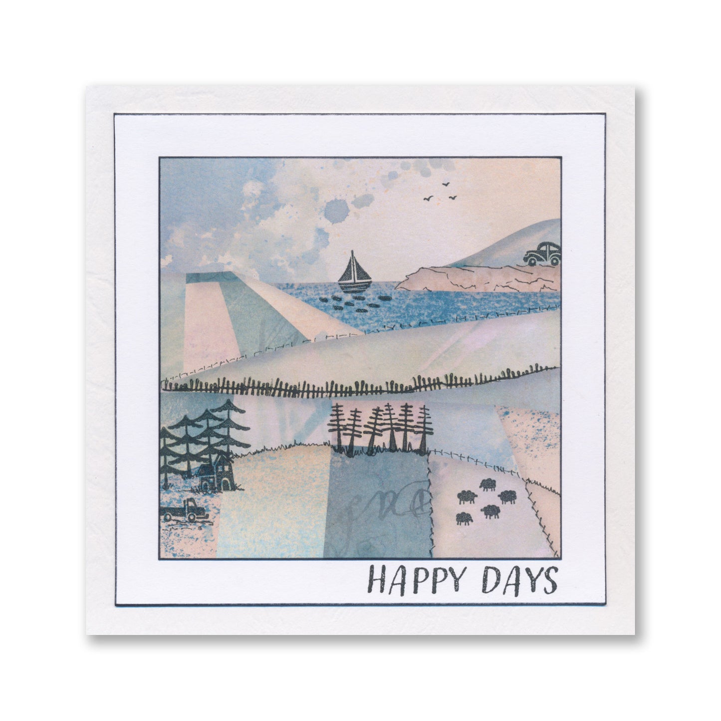 Mega Build a Landscape - Folk Art A5 Stamp Set