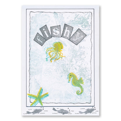 Wee Marine Life Silhouettes Stamp Set