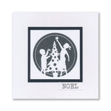 Just Christmas Silhouette Framers A5 Stamp Set