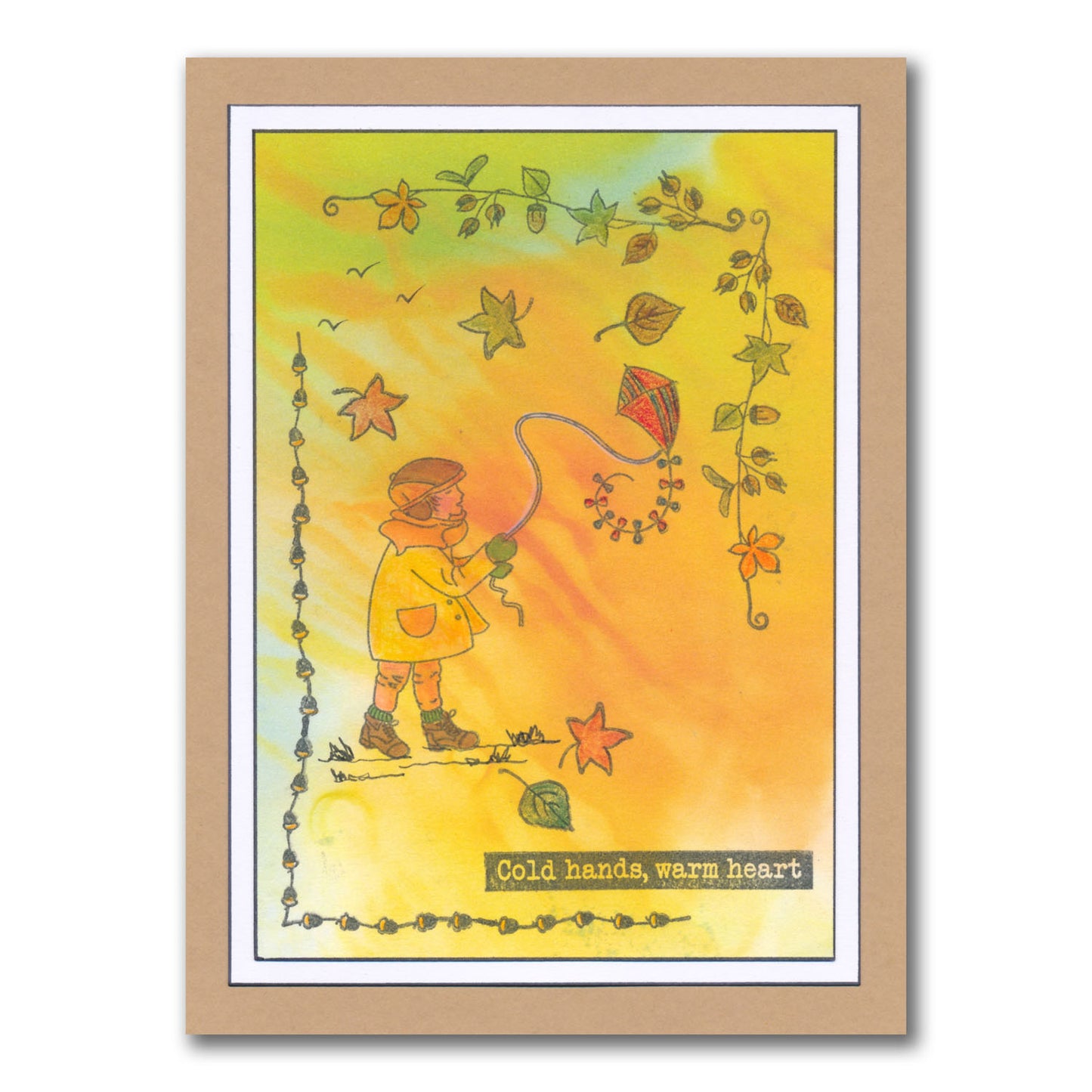 Linda's Bijou Children Through the Seasons - Autumn A5 Stamp Set